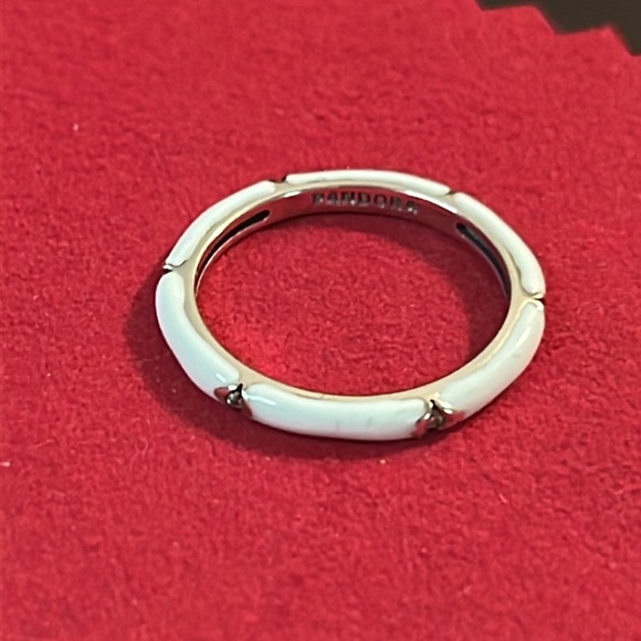 Pandora Me Stones and Enamel Ring Sz 6 - Picture 4 of 11